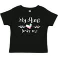 thumbnail image 3 of Inktastic My Aunt Loves Me- Heart Boys or Girls Baby T-Shirt, 3 of 5