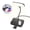 Black, variant on Power Outlet with Dimming Night Light Desk Light, LED Desk Lamp 3 Lighting Modes Desktop Charging Extension Lead 4 AC Power Outlet and 2 USB Charging Ports for Travel Home Office, White