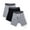 Black/Grey, variant on Men's CoolZone Fly Black and Gray Boxer Briefs, 3 Pack