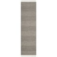 thumbnail image 5 of SAFAVIEH Montauk Karlene Geometric Striped Cotton Runner Rug, Ivory/Anthracite, 2'3" x 18', 5 of 8