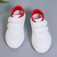thumbnail image 6 of Ticikt Unisex Babies' Hook & Loop Court Sneakers Baby Boy Girl Non- Sneakers Comfort Running Outdoor Activities,Color:WH2,Size:2.5-3 Years, 6 of 9