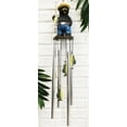 thumbnail image 6 of Rustic Western Fishing Hillbilly Black Bear With Rod & Bass Figurine Wind Chime, 6 of 9