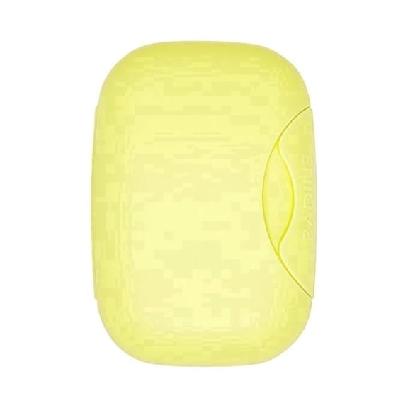 RADIUS Soap Travel Case, BPA-Free Recycled Plastic, Leakproof, Portable for Bathroom, Gym, Home, Camping - Lemon