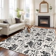 thumbnail image 3 of Western Cowboys Area Rug 6x9 Washable Rug Non Slip Vintage Desert Canyon Cactus Horseshoe Large Area Rug Soft Stainresistant Indoor Floor Carpet for Living Room Bedroom Home Office Dining Room, 3 of 7