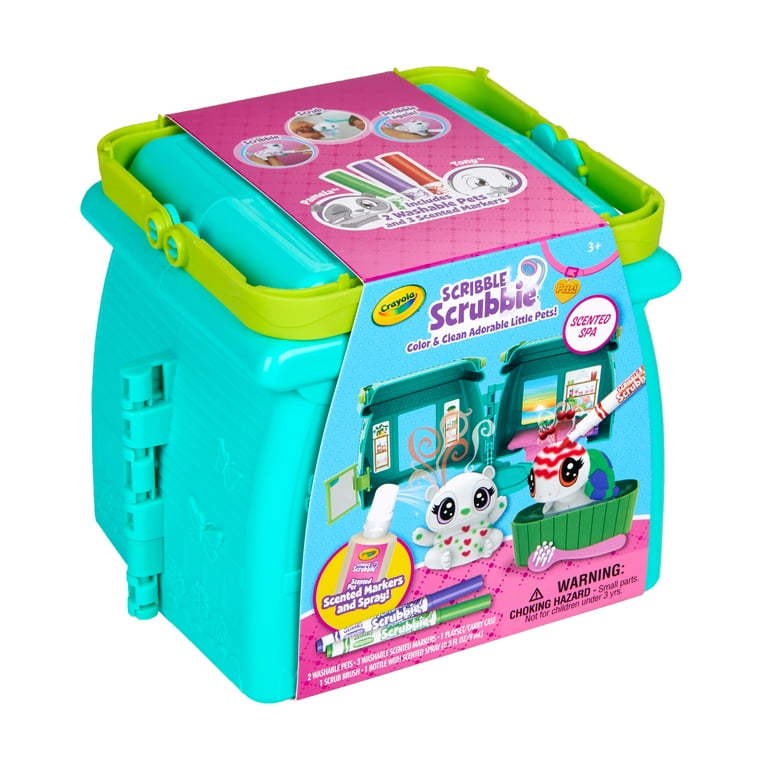 Crayola Scribble Scrubbie Pets Scented Spa Playset, Gift for Kids