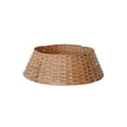 thumbnail image 1 of Langgg Naturally Designed Christmas Tree Base Crafted Water Hyacinth Woven Patterns Easy brown trumpet, 1 of 5