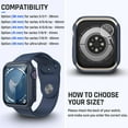 thumbnail image 2 of XiHAMA Waterproof Case Compatible with Apple Watch SE (2nd Gen) Series 6 5 4 Screen Protector, Tempered Glass Hard PC Bumper Face Cover, 2 of 7