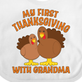 thumbnail image 4 of Inktastic My First Thanksgiving with Grandma Boys or Girls Baby Bib, 4 of 4