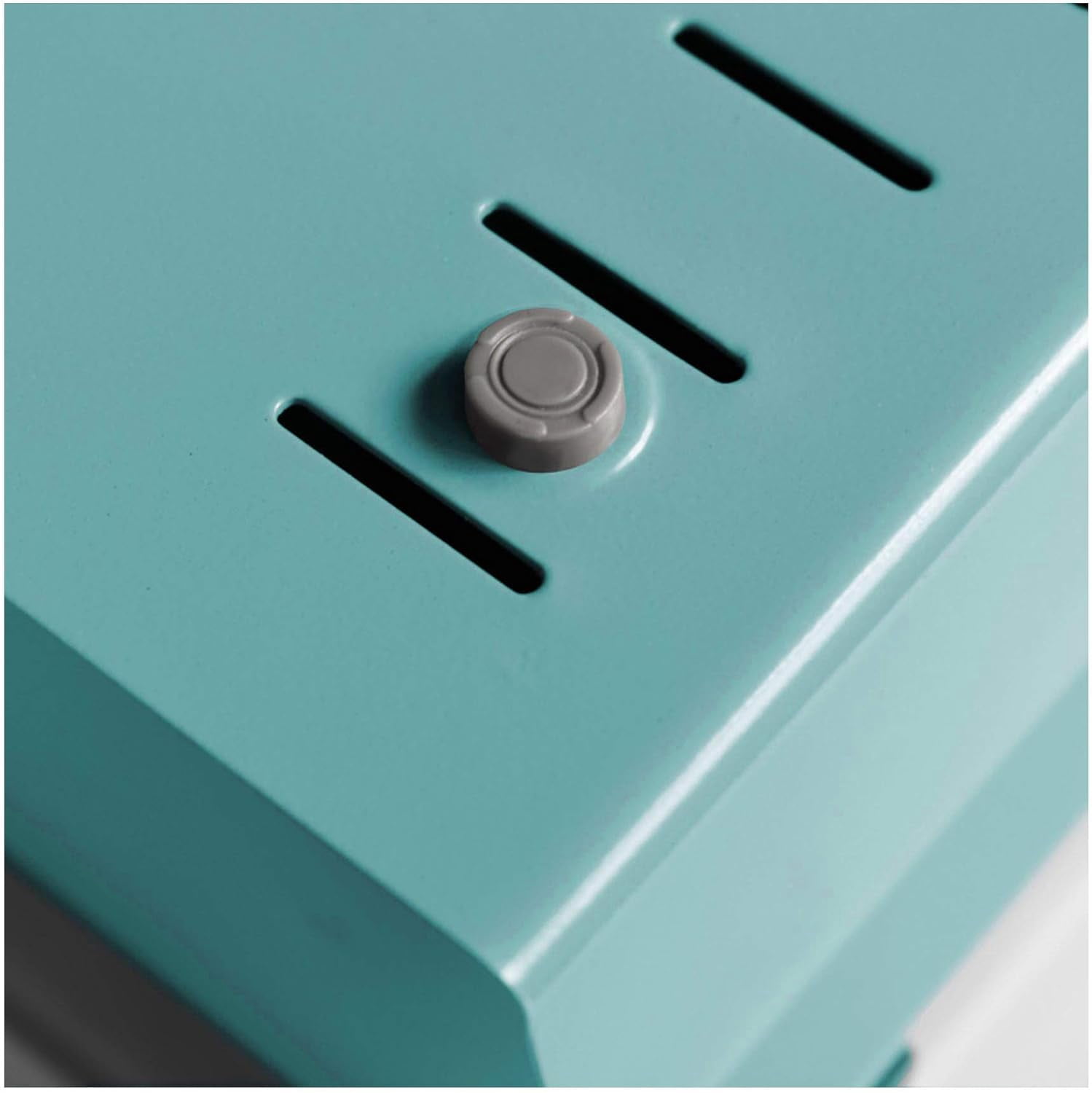 Acrimet 6 x 9 Card File Holder Organizer Box Metal Base Heavy Duty (AZ Index Cards and Divider Included) (Green Color with Crystal Plastic Lid Cover)