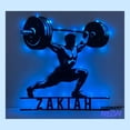 thumbnail image 3 of Handmadetneonsign Powerlifting Metal Sign, Workout Metal Light, Gym Wall Art, Gym Home Wall Decor 78488, 3 of 5