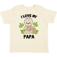 thumbnail image 3 of Inktastic Cute Sloth I Love My Papa with Green Leaves Boys or Girls Toddler T-Shirt, 3 of 5