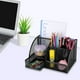 thumbnail image 5 of Organizador de escritorio Accesorios de oficina Organizador de escritorio de malla multifuncional con 6 compartimentos y 1 cajón para el hogar, la oficina, la escuela, el taller, la cocina (NEGRO) Fason WMSS-50, 5 of 7
