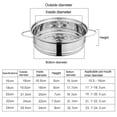 thumbnail image 3 of Washranp Stainless Steel Steaming Pot Cookware with Handle,Food Grade Anti-rust Easy to Use Convenient Cleaning Buns Upper Steamer Pot for Vegetable Dumpling Stock, 3 of 8