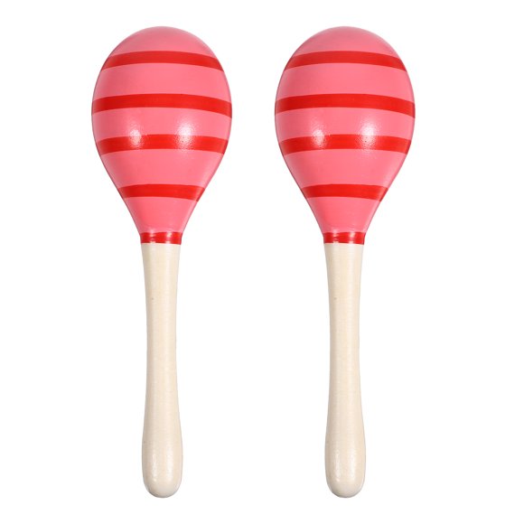 CIMAXIC Party 2pcs Maracas Small Musical Instruments Auditory Training Maracas Mexican Party Favor,7.68"X1.97"X1.97"