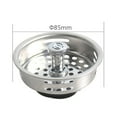 thumbnail image 3 of Kitchen Sink Basket Strainer Replacement Drains Stainless Steel Stopper, 3 of 8
