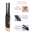 thumbnail image 3 of Plancha Alisadora Delgada, Plancha Alisadora De Lápiz Negro Con Control De Temperatura Automático Recargable De 4800mAh Para Todo Tipo De Cabello, 3 of 7