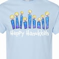 thumbnail image 4 of Inktastic Happy Hanukkah with Lit Candles T-Shirt, 4 of 5