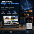 thumbnail image 6 of OHWOAI Wireless Security Camera System with Monitor, AI Detection, NO Monthly Fee, 4CH 500G HDD, 6 of 11