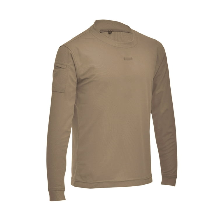 Pudcoco Men's Tactical Long Sleeve T-Shirts for Combat and Athletics 
