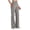 Dark Gray, variant on Women's High Waist Yoga Pants with Pockets Casual Sporty Flared Leggings Side Slit Stretchy Elastic Waistband Comfy Lounge Activewear Trousers, Wine 4XL