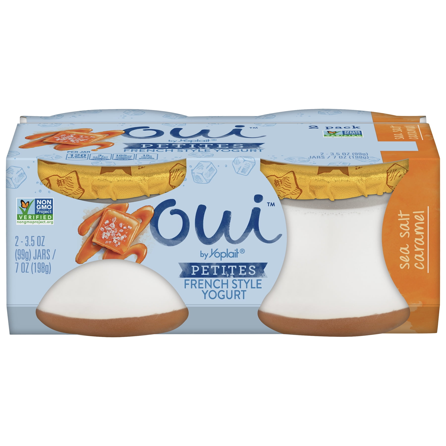 Oui by Yoplait French Style Yogurt Petite Caramel 2 pack
