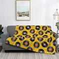 thumbnail image 2 of Yiaed Retro Vinyl Records Print Blanket Throw Blanket Soft Cozy Flannel Blanket for Home Bed Sofa Couch Chair-50"x40", 2 of 6