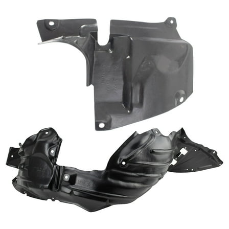 TRQ Inner Fender Liner Set Fits Select 2014-2018 Mazda 3 MA1249145 MA1250115