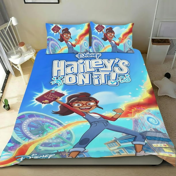 ¡Hailey Está Encima! Conjunto de sábanas temático, trío de piezas, cómodo y amigable con la piel, diseño único, regalo de decoración para el hogar para familiares, amigos y fans,173cm *218cm