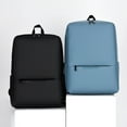 thumbnail image 1 of Vaidha Large Capacity Computer Backpack, Business Leather Film Backpack, Succinct Business Travel Bag, 1 of 7