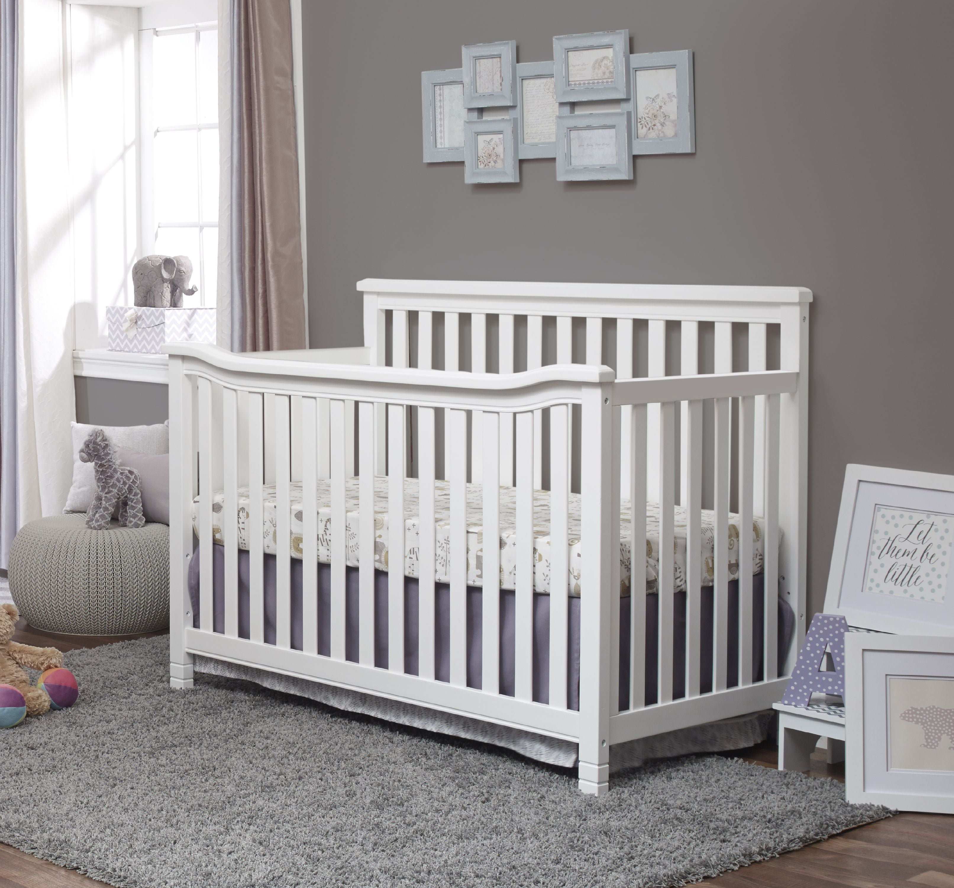 Annie Elite 3 in 1 Convertible Crib, White
