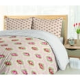 thumbnail image 5 of Ambesonne Shabby Flora Duvet Cover Set, Rose Damask Old, 2-Calking, Multicolor, 5 of 7
