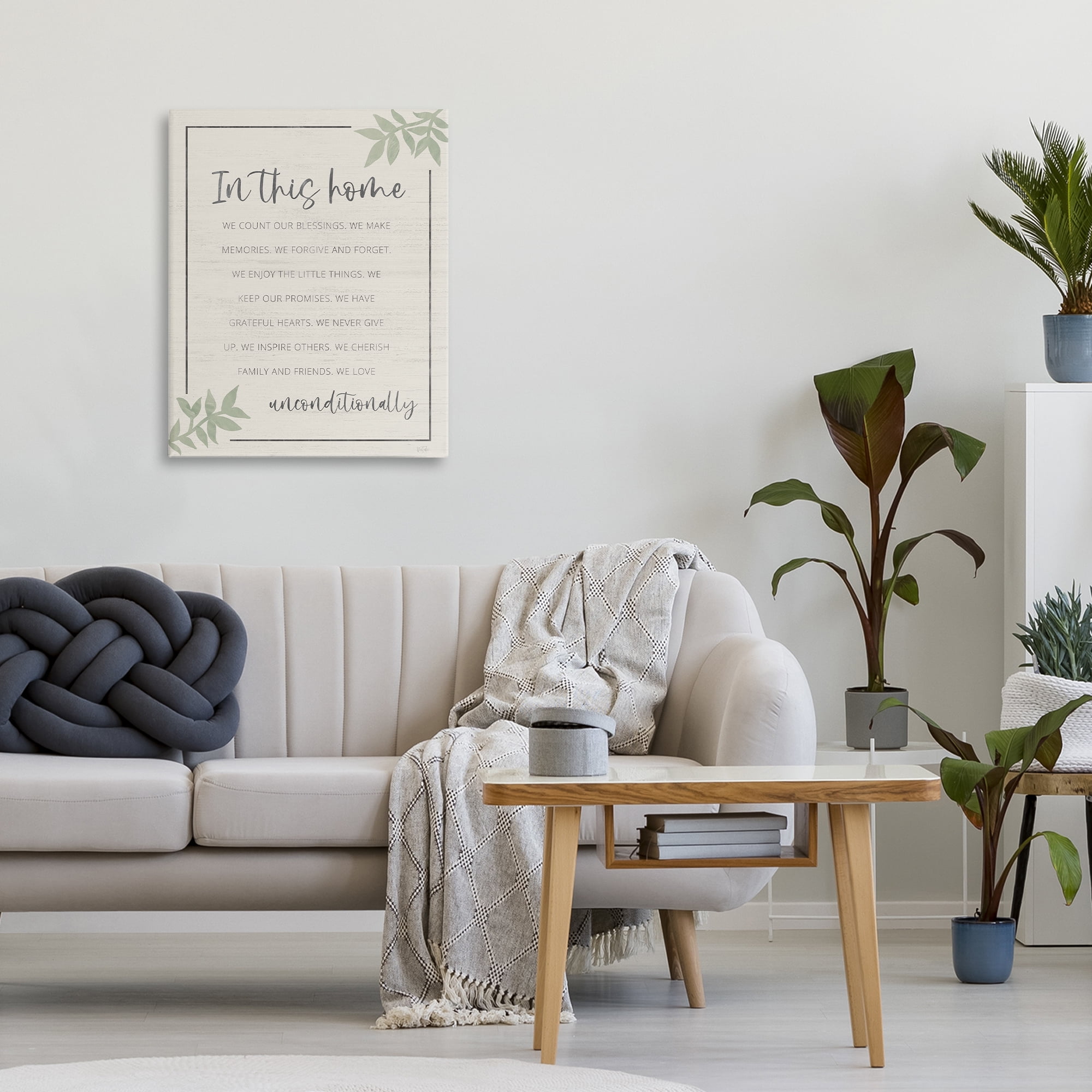 Stupell Industries We Love Unconditionally Canvas Wall Art, design by Natalie Carpentieri