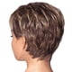 thumbnail image 2 of Pelucas con flequillo para mujer, peluca ondulada suelta, peluca de moda, corte de pelo corto, pelucas rizadas con degradado de color, peluca corta de cabello sintético., 2 of 4