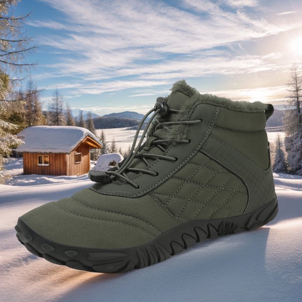 Botas de nieve descalzos zapatos de trekking al aire libre Anti slip Botas de tobillo minimalistas Termales Trail Rarry Shops Lave para viajes al aire libre