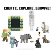 Minecraft Alex Action Figure & Accessory with Portal Piece, 3.25-in Scale Toy