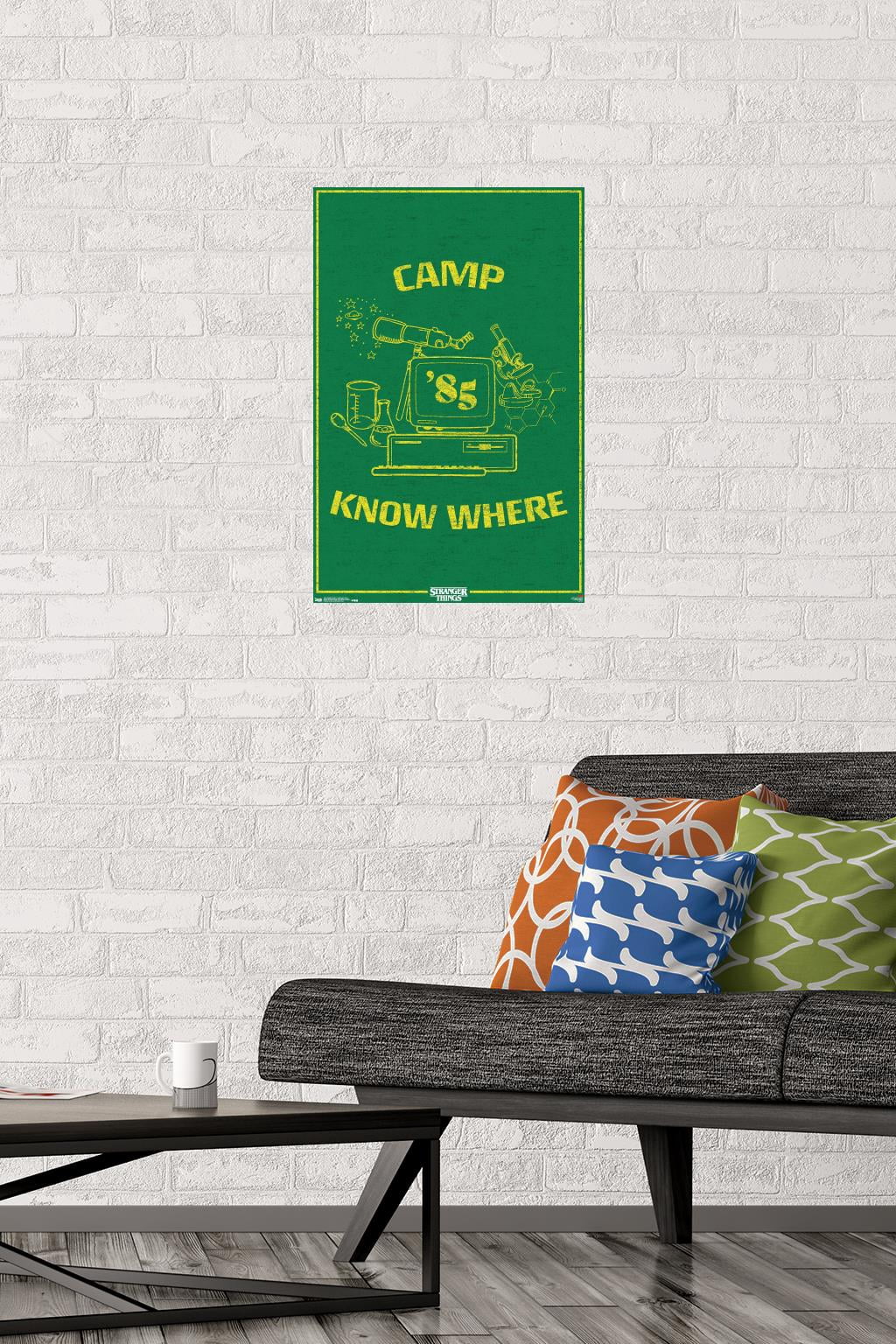 Netflix Stranger Things: Season 3 - Camp Know Where Wall Poster, 14.725" x 22.375"