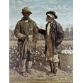 thumbnail image 2 of Walker, Frederick 12x14 Gold Ornate Wood Framed with Double Matting Museum Art Print Titled - Two Elderly Cotton Pickers, 2 of 4