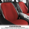 thumbnail image 6 of Car Seat Cushion and Backrest Set with Ventilation, 110x50cm Breathable Cool Summer Mat, All Seasons Comfort Long Drives, 3D Structured Support Cushion, Comfortable Cool Cushion, 6 of 8