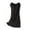 Black, variant on YHAJDS Winter Casual Pajama Suits For Women,Sleepwear For Women Nightgown Sleepwear With Built In Bra Solid Color V Neck Sleeveless Loose Fit Mid Length Nightgown