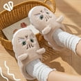 thumbnail image 5 of Kilaqueen Cute Cat House Shoes for Women, Soft Fuzzy Animal Slippers Scuff Slipper Socks With Non-Slip Grippers, Memory Foam Winter Warm Slippers Indoor Outdoor, 5 of 5