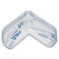 thumbnail image 3 of 6pcs Tool: 4pcs Clear Safety Soft Plastic Table Desk Corner Guard Protector & 2pcs Back Door Hook C, 3 of 5