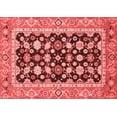 thumbnail image 1 of Ahgly Company Machine Washable Indoor Rectangle Abstract Red Modern Area Rugs, 5' x 8', 1 of 4
