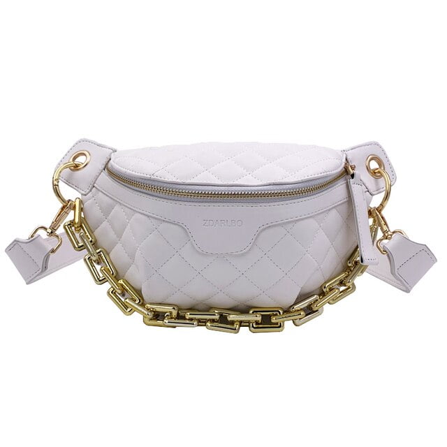Chanel fanny pack with chains 