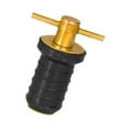 thumbnail image 3 of amagogo Brass Handle Drain Plug Marine Boat Drain Plug Replacement Rubber Plug for Boats T handle 17mm, 3 of 9