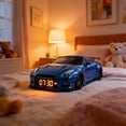 thumbnail image 3 of With Time Display Car Alarm Clock, Sports Car Alarm Clock with LED Display, Hypercar Model with Digital Clock, Desk Decor with Light Effects, 3 of 5