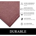 thumbnail image 2 of A1HC Indoor Outdoor Mat, Front and Back Entrance Welcome Mats, Front Door Patio Mats 24x36 Inches, Non-Slip Easy Clean Entrance Washable Large Size Doormats, Chocolate Brown, 2 of 6