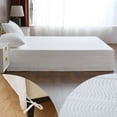thumbnail image 5 of King Bed Skirt-Box Spring Cover with 14 Inch Tailored Drop,Wrinkle and Fade Resistant Hotel Wrap Around Bed Skirts,Bed Frame Cover (Wave Pattern White, King), 5 of 5