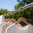 thumbnail image 5 of Hanger Stopper Green Flexible Closet Accessory for Wardrobe Organization, 5 of 6