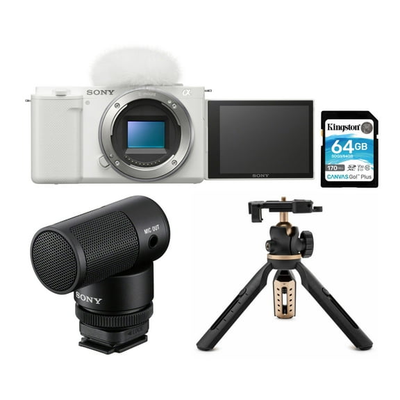 Sony Alpha ZV-E10 APS-C Interchangeable Lens Mirrorless Vlog Camera Bundle