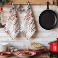 thumbnail image 6 of Orange Brown Eucalyptus Leaves Kitchen Towels Set of 1, Botanical Farm Rustic Wood Absorbent Dish Towels for Kitchen, Microfiber Hand Towel, Quick Drying Tea Towel for Cleaning Decorative Dishcloths, 6 of 7